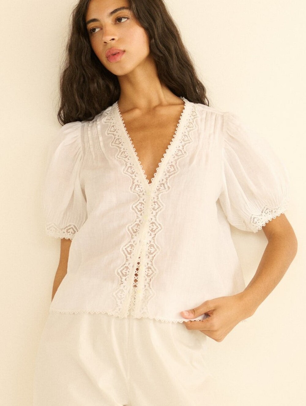 NWT DOEN Brigitta Top Salt XS - Picture 2 of 6
